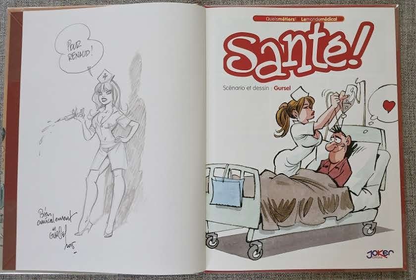 BD Quels métiers ! 2 santé ! Gürsel Dédicace EO Neuf, Eén stripboek, Ophalen of Verzenden, Nieuw