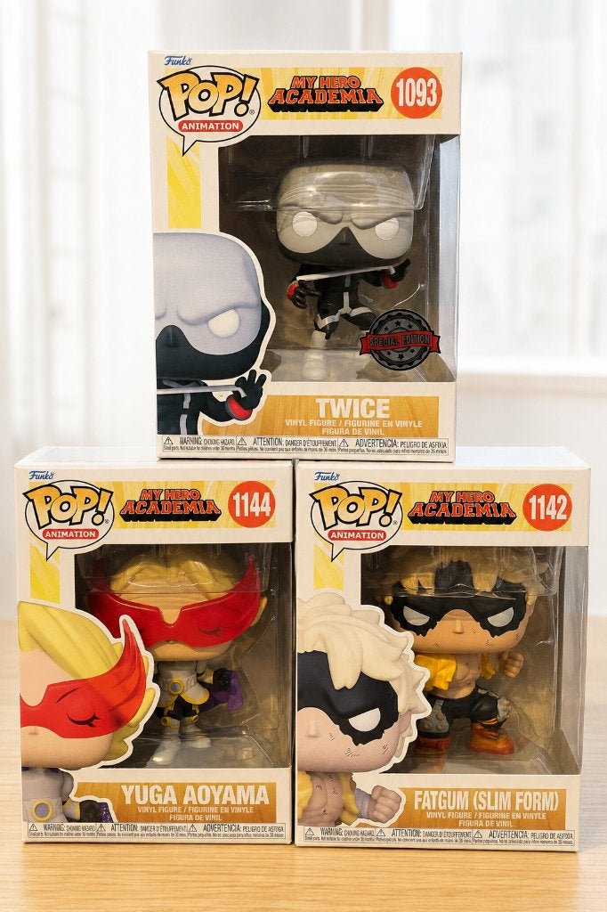 Lot 3 Funko POP My Hero Academia Twice + Fatgum + Yuga, Enlèvement ou Envoi, Neuf, Fantasy