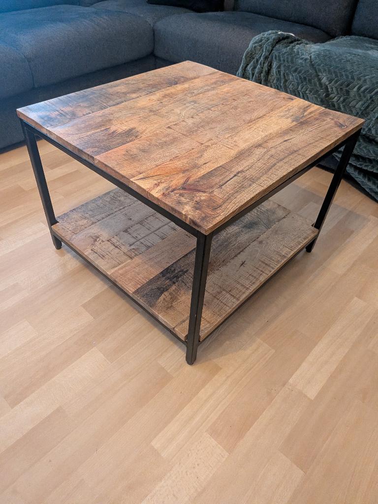 Table basse (bois de manguier), Maison & Meubles, Enlèvement, Comme neuf