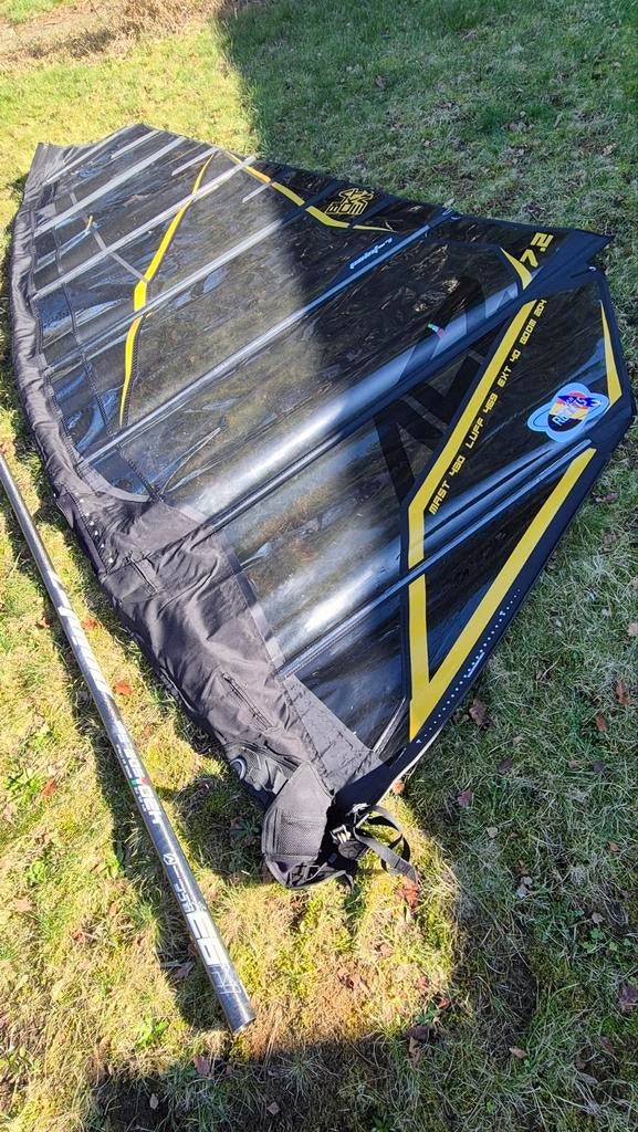 Point-7 AC-Z 7.2 + 430 mast, Watersport en Boten, Windsurfen, Ophalen, Plank