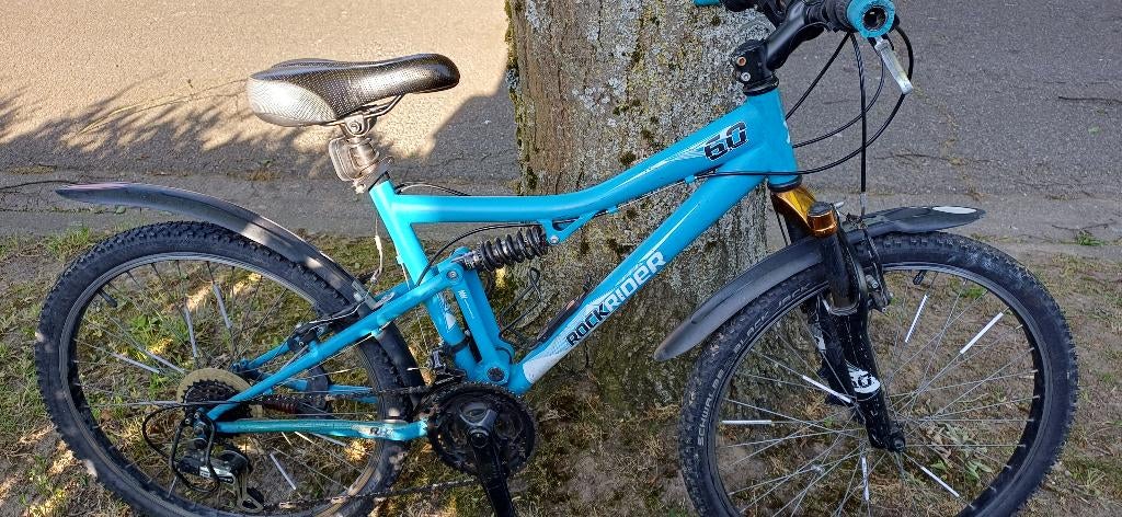 Jongensfiets Mountainbike 24 inch Rockrider, Fietsen en Brommers, Ophalen, Decathlon, Schijfrem, Gebruikt