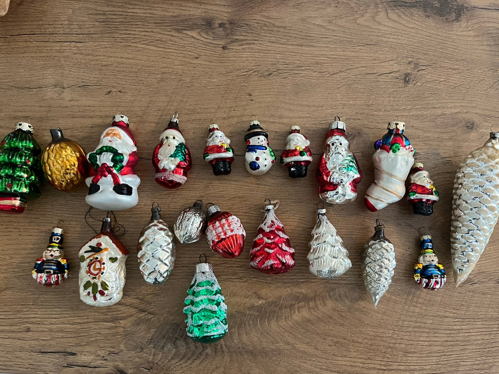 Boules de Noël en verre 21 pièces, Enlèvement ou Envoi, Utilisé