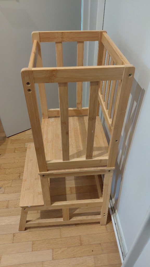 Montessori leerstoel hout, Ophalen, Zo goed als nieuw, Meubelstuk of Keukentje