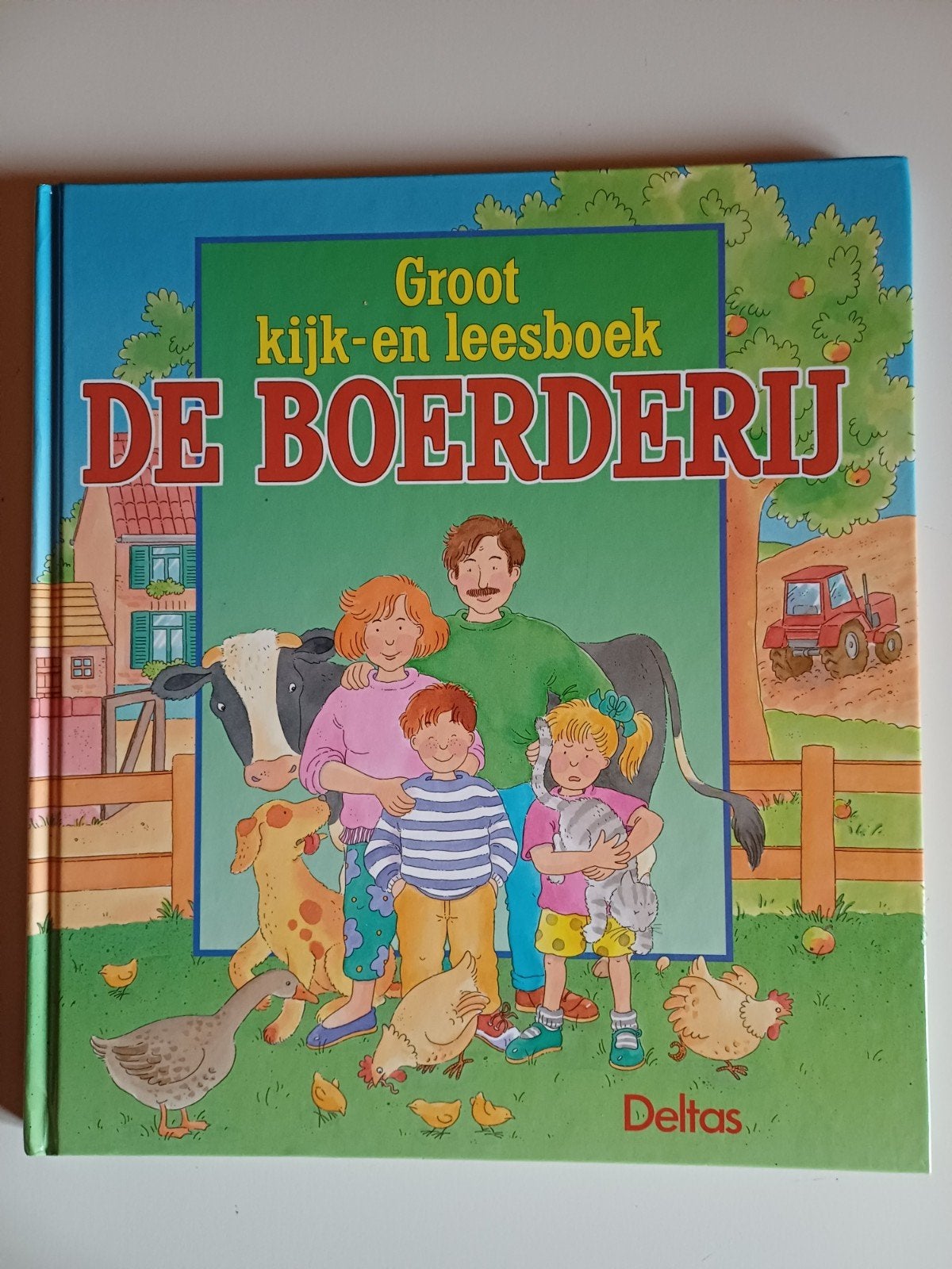 groot kijk- en leesboek De boerderij, leerrijk voor kinderen, Ophalen