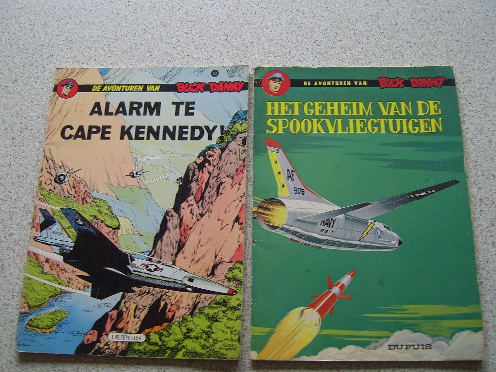 Stripverhalen van Buck Danny, Meerdere stripboeken, Ophalen of Verzenden, Gelezen, Hubinon, Victor