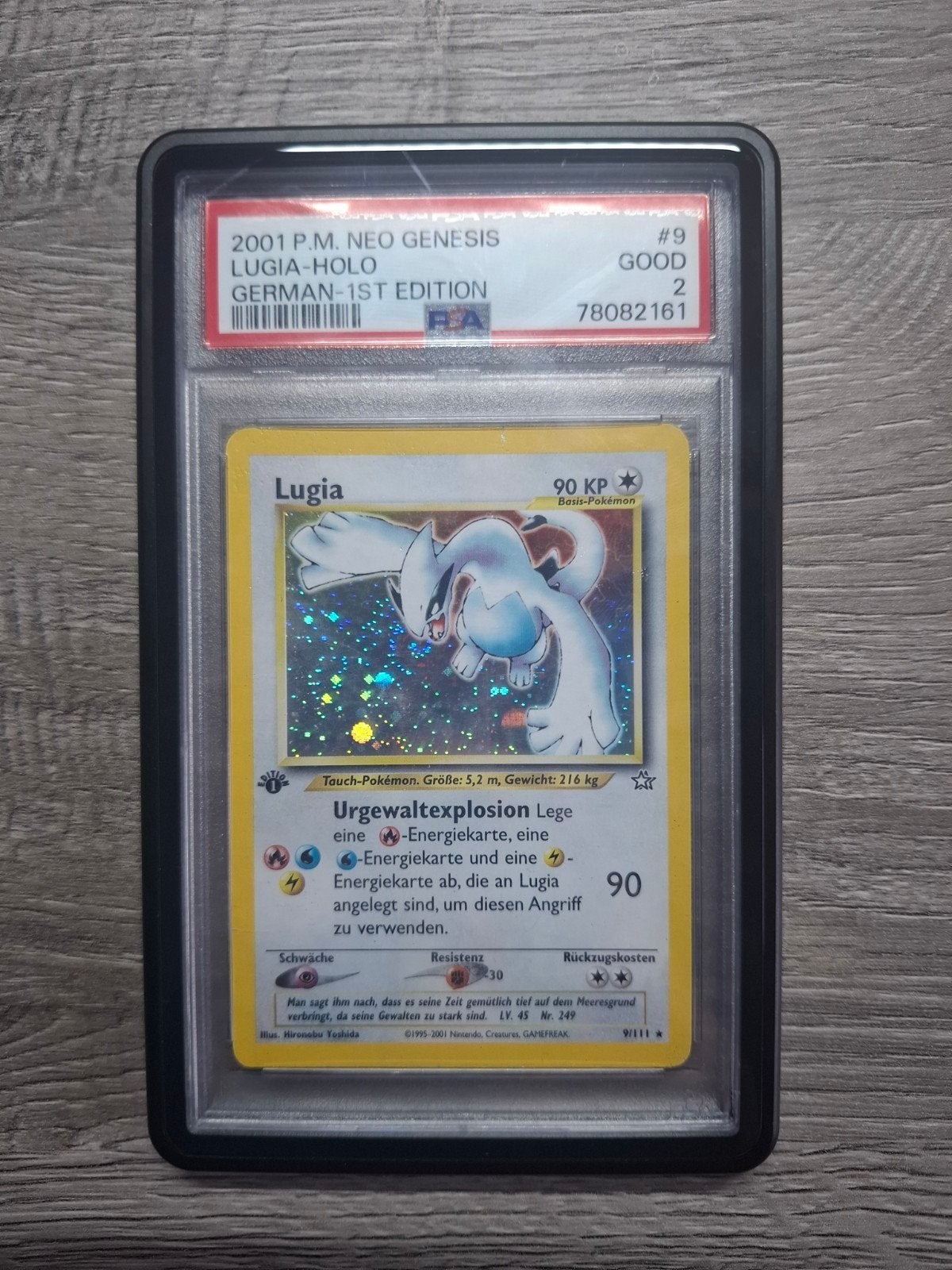 lugia neo genesis german holo psa 2 pop 1, Enlèvement ou Envoi, Comme neuf, Cartes en vrac, Foil