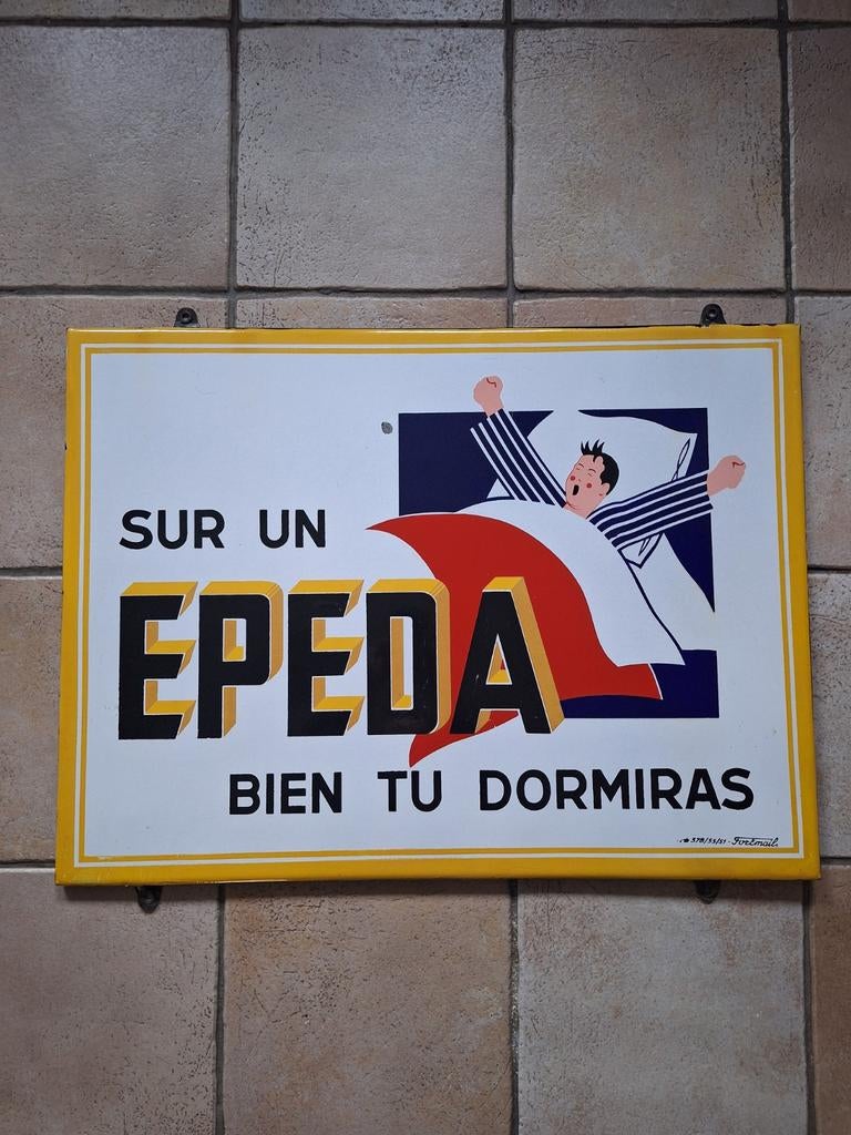 Epada emaille 1951 groot formaat, Ophalen