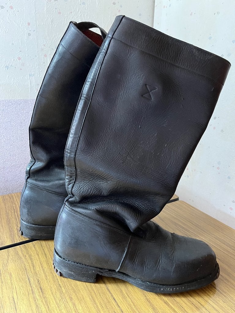 Vieilles bottes de soldat belge, Motos, Seconde main, Bottes, Enlèvement, Hommes
