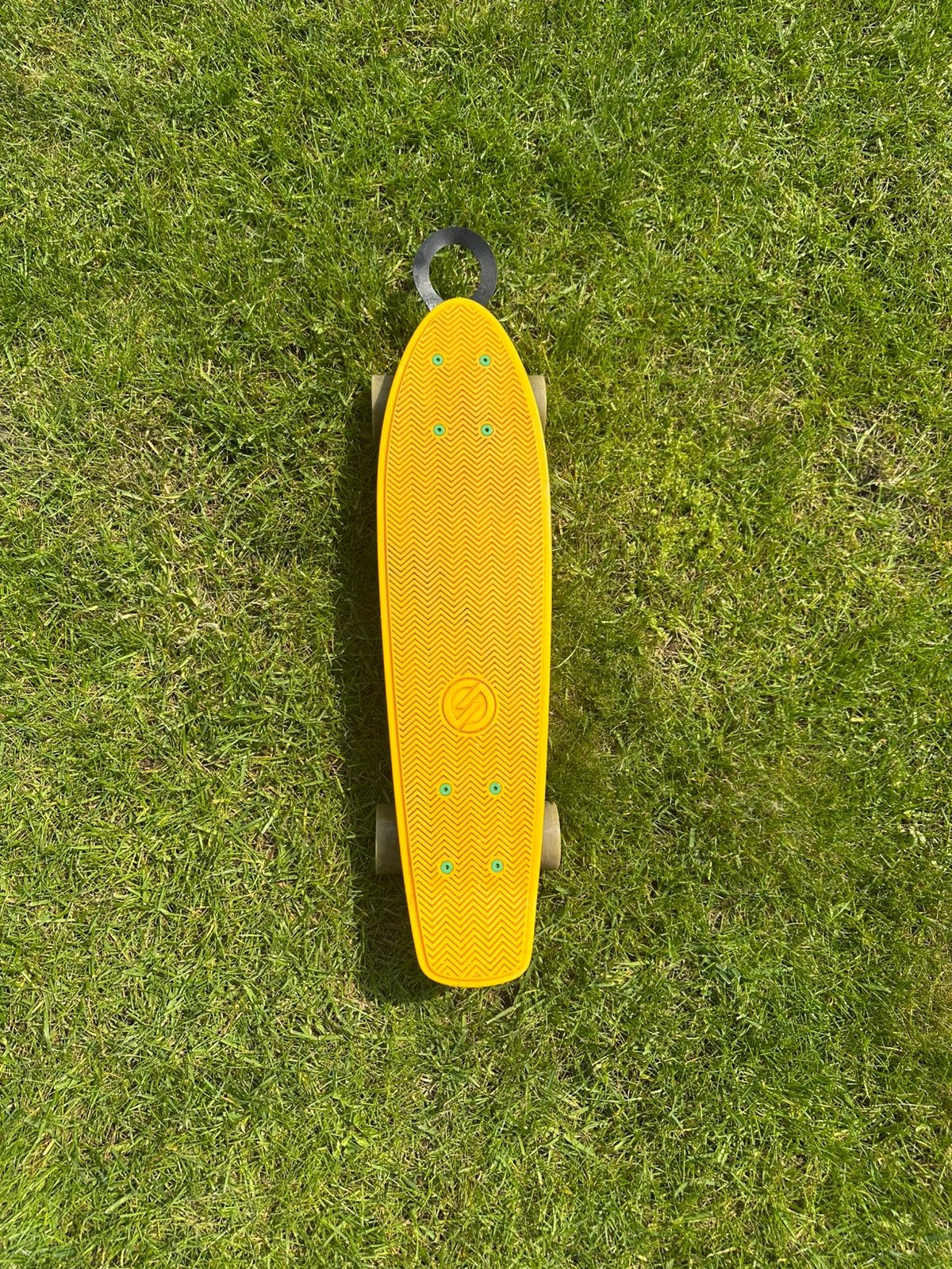 Geel skateboard / cruiser board, Sport en Fitness, Skateboarden, Ophalen, Zo goed als nieuw, Skateboard
