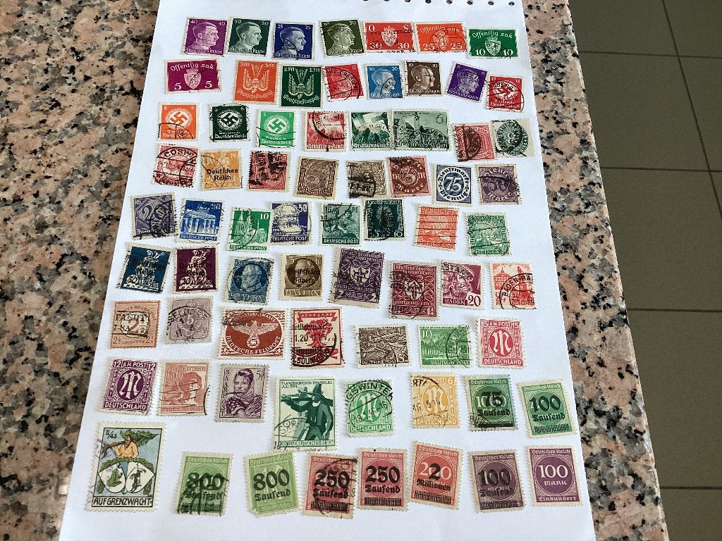 Lot de 70 timbres historiques de l'Empire allemand, Enlèvement ou Envoi, Empire allemand, Affranchi