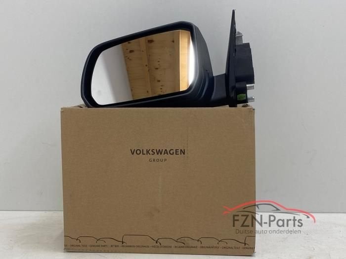 VW Amarok 2HJ Zij buiten spiegel Links Zwart, Ophalen of Verzenden, Gebruikt