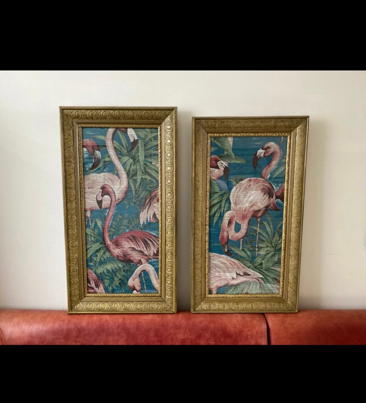 Tropische geweven print (Arte Avalon), Ophalen, Gebruikt, 94 cm, 51 cm