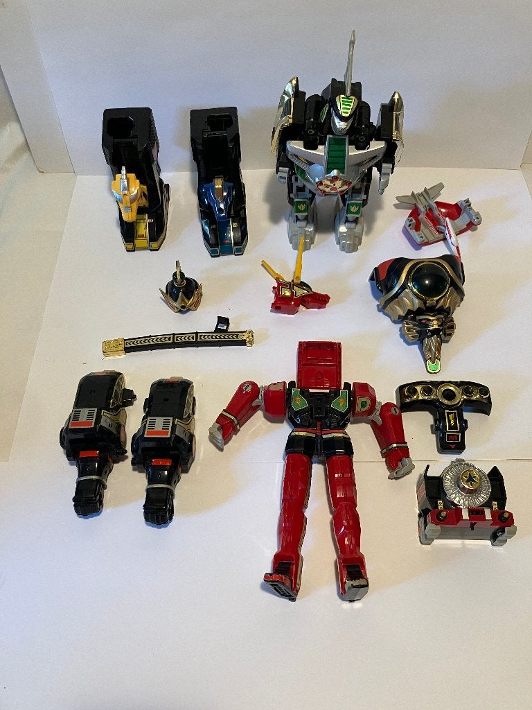Lot Mighty M Power Ranger Ultrazord megazord Titanos..., Ophalen of Verzenden, Gebruikt