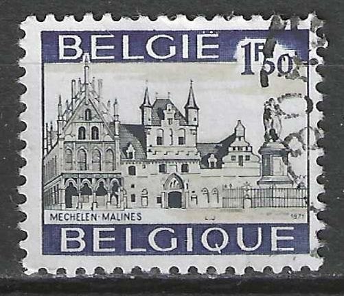 Belgique 1971 - Yvert/OBP 1614 - Tourisme - Malines (ST), Envoi, Affranchi, Oblitéré