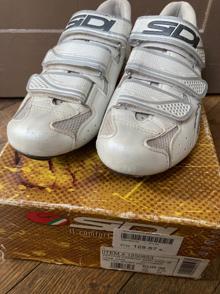 Chaussures vélo Sidi Zéphyr Carbon Woman 38, Vélos & Vélomoteurs, Femmes, Utilisé, Chaussures, Sidi