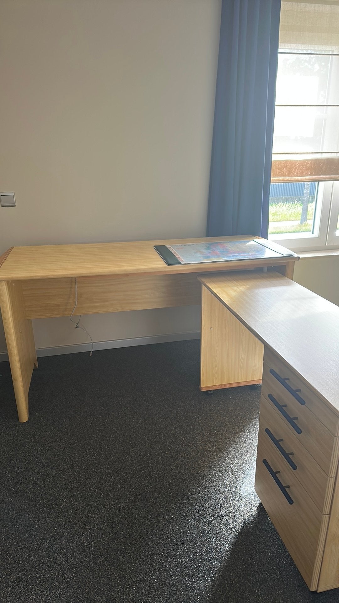 Bureau en boekenkast met rekje, Maison & Meubles, Bureaux, Enlèvement, Comme neuf