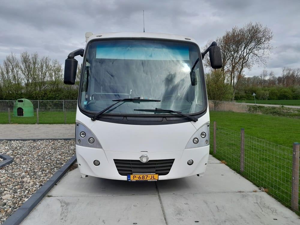 Iveco Eurocargo Irisbus camper, Caravans en Kamperen, Mobilhomes, Buscamper of Camperbus, Diesel, Afzuigkap, 7 tot 12 maanden geleden