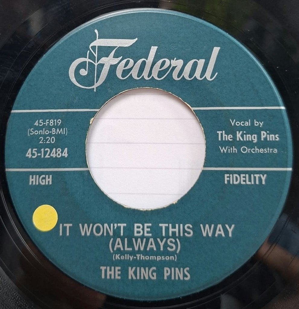 The King Pins / It Won't Be This Way  * Popcorn Oldies *, CD & DVD, Enlèvement ou Envoi, 7 inch, Utilisé, Housse de protection extérieure