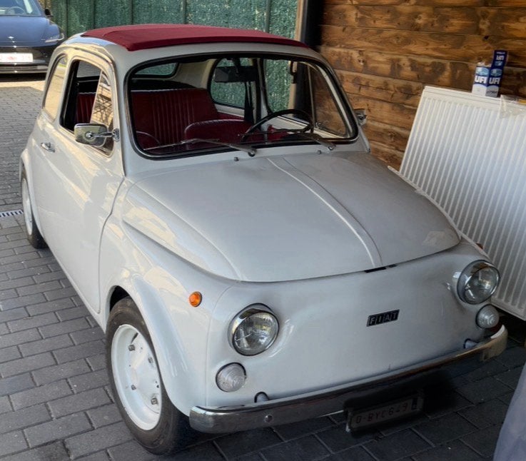 Fiat 500 L oldtimer 1971 wit, Achat, Particulier, Fiat, Blanc