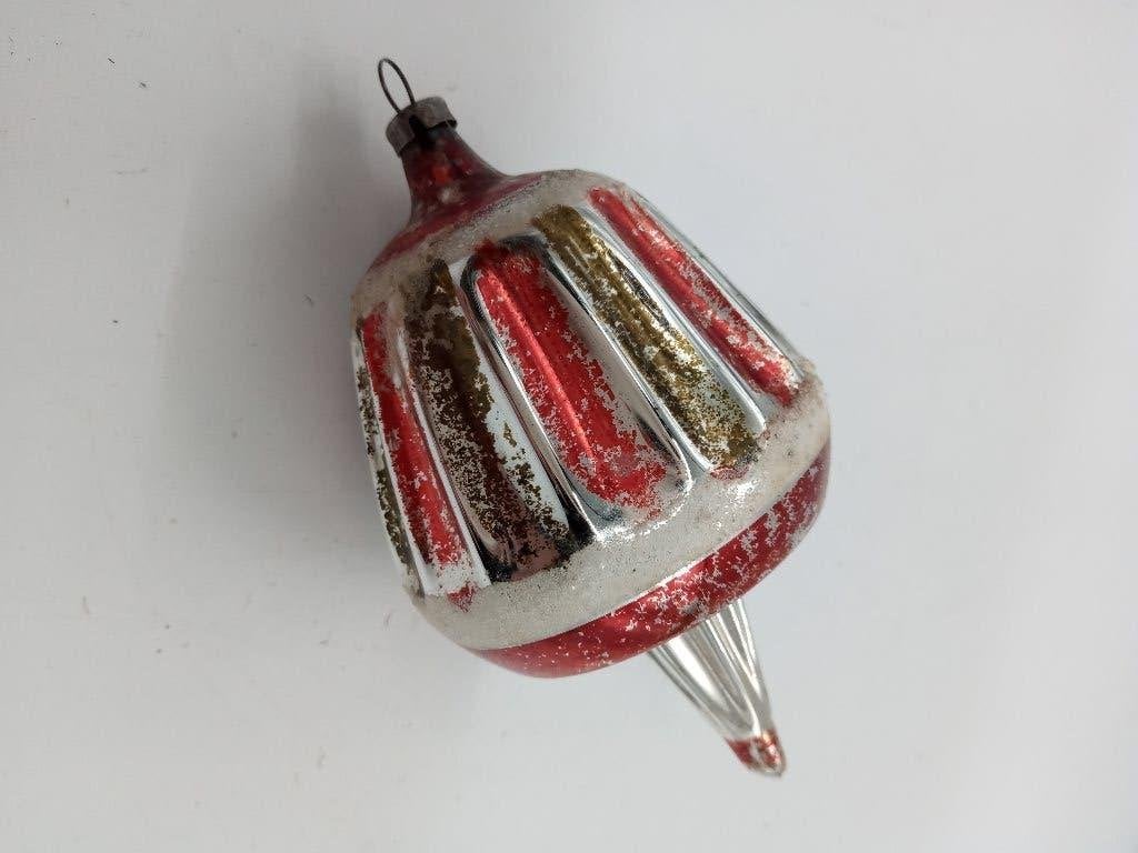 Belle boule de Noël ancienne en verre, Enlèvement ou Envoi, Utilisé