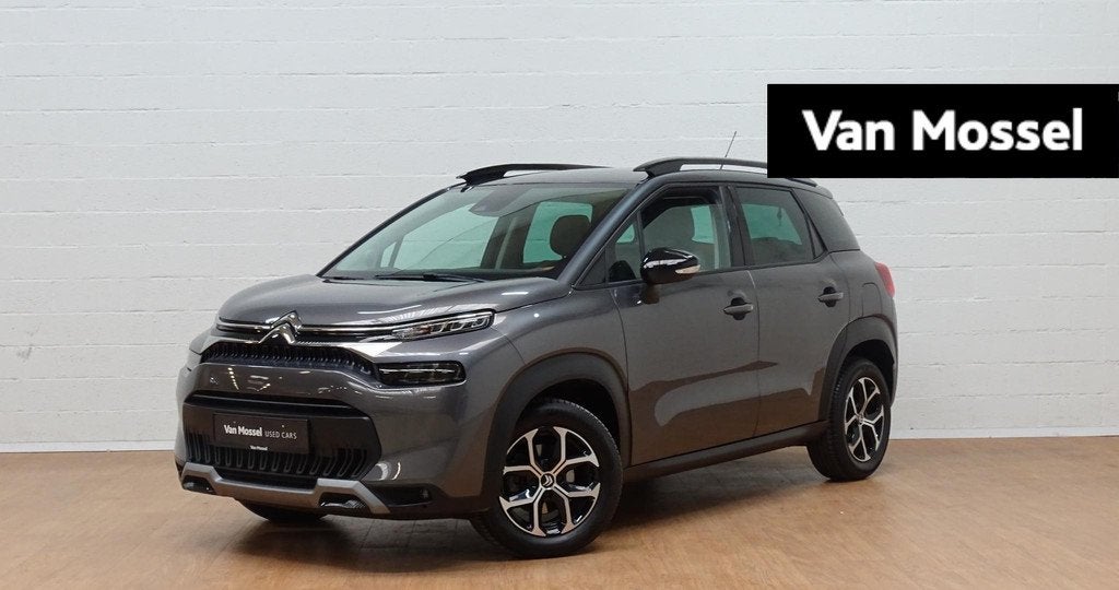 Citroen C3 Aircross 1.2T Shine automaat, Auto's, Citroën, Zwart, 5 zetels, 3 cilinders, 131 pk