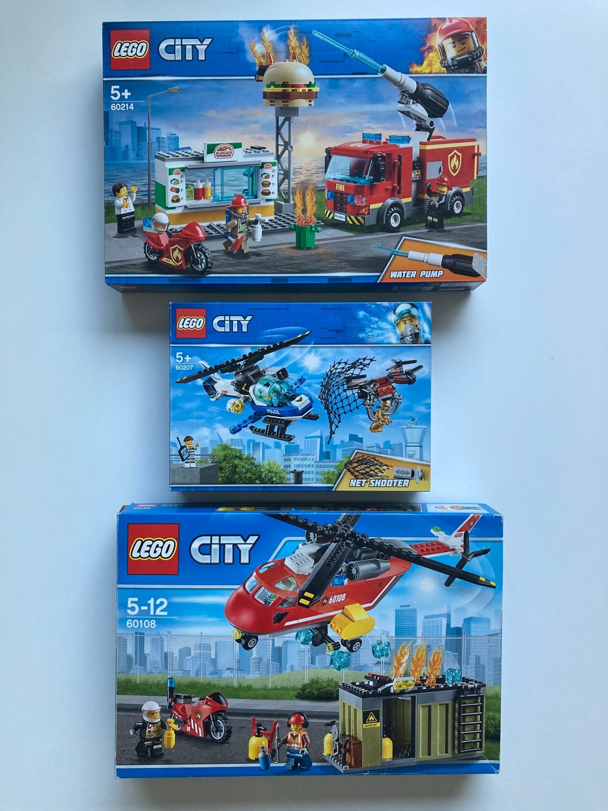 Lego city brandweer politie 60108 60214 60207, Kinderen en Baby's, Speelgoed | Duplo en Lego, Ophalen of Verzenden, Zo goed als nieuw