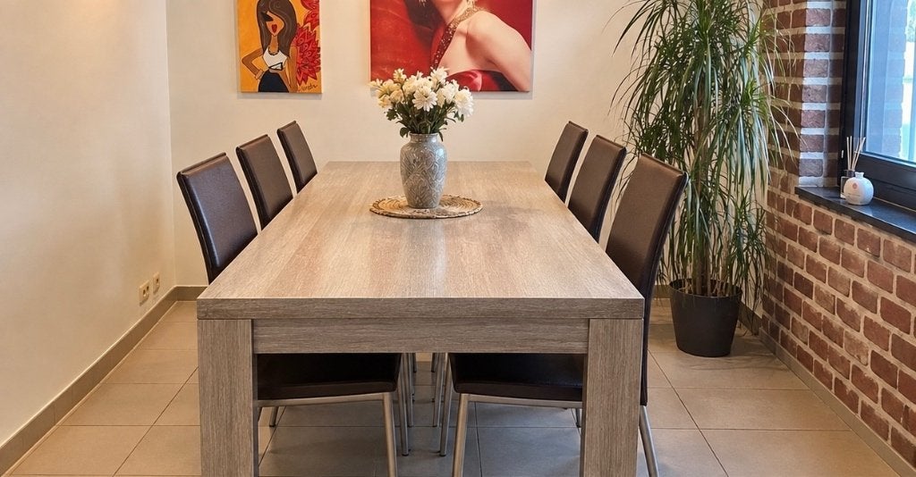 Salle à manger complete, Enlèvement, Comme neuf, 6 à 8 chaises