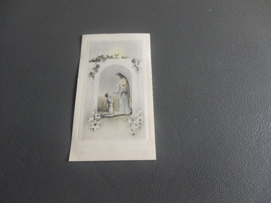 nr.860 - Oude communieprentjes - €1/stuk, Verzamelen, Foto's en Prenten, Ophalen of Verzenden, Gebruikt, Kind, Prent