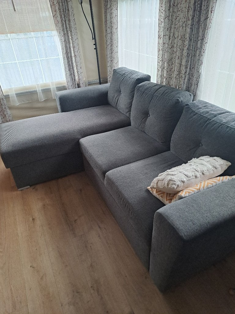 Canapé-lit avec rangement, Maison & Meubles, Trois personnes, Banc d'angle, 200 à 250 cm, 125 à 150 cm