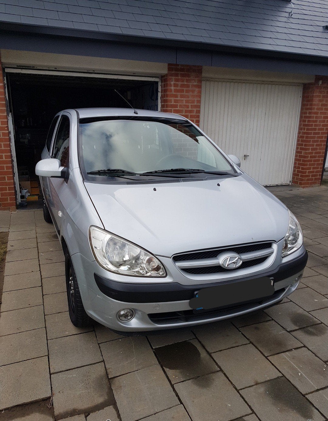 PARE BRISE AVANT HYUNDAI GETZ 2002-2009 (BIEN LIRE), Enlèvement, Utilisé, Hyundai