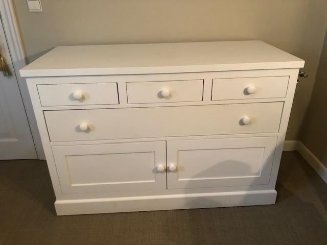 Prachtige massief houten commode/dressoir – Landelijke stijl, Ophalen, Zo goed als nieuw, Commode