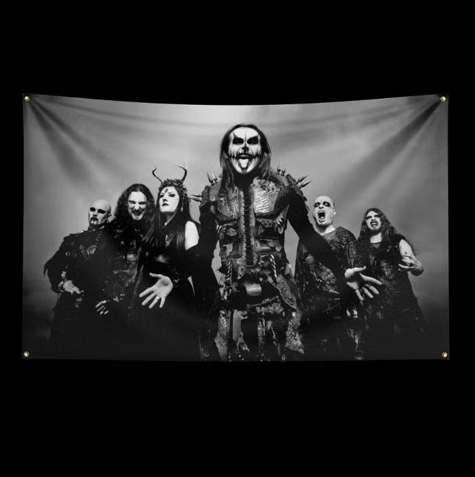 Grote vlaggen Cradle of Filth (150x90cm), Ophalen of Verzenden, Nieuw