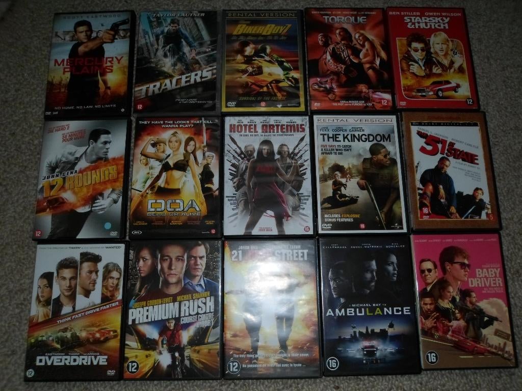 DVD'S Actie, Ophalen, Zo goed als nieuw, Actie