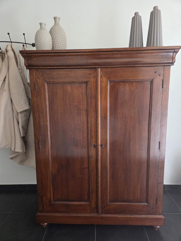 Computerkast, Gebruikt, Eikenhout, 40 tot 80 cm, Ophalen