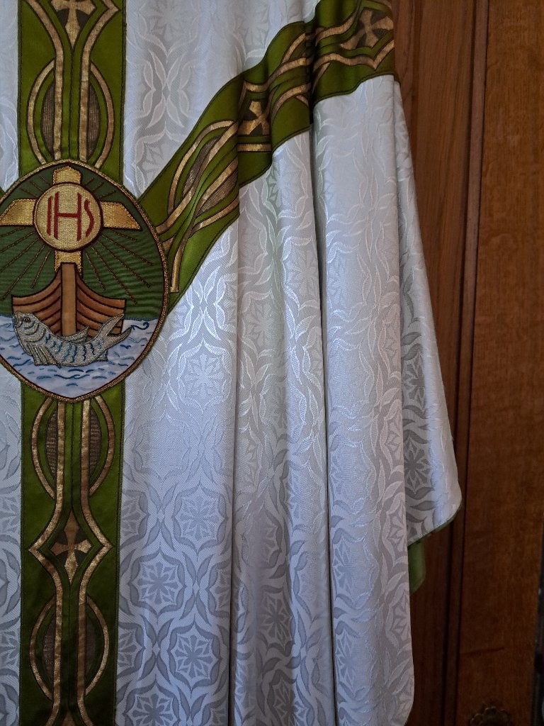 antiek vintage Priester Kleding Chasuble Kazuifel Stola, Ophalen
