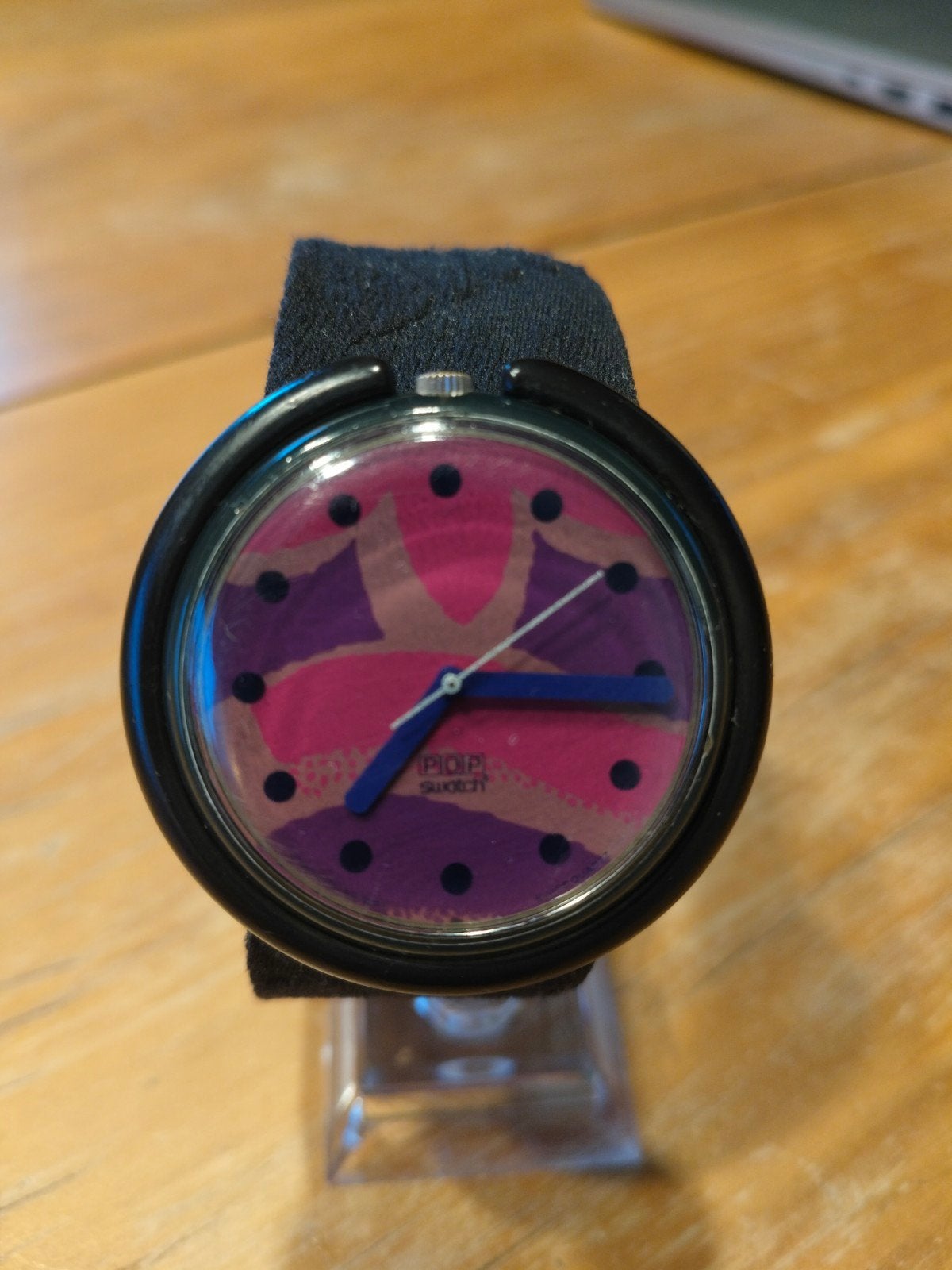 vintage pop swatch werkend 90's popswatch, Enlèvement, Autres matériaux, Montre-bracelet, Autres marques