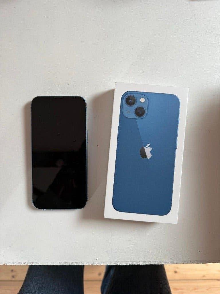iPhone 13 – 128 GB – Blauw, Telecommunicatie, Mobiele telefoons | Apple iPhone, Gebruikt, 128 GB, Zonder abonnement, iPhone 13