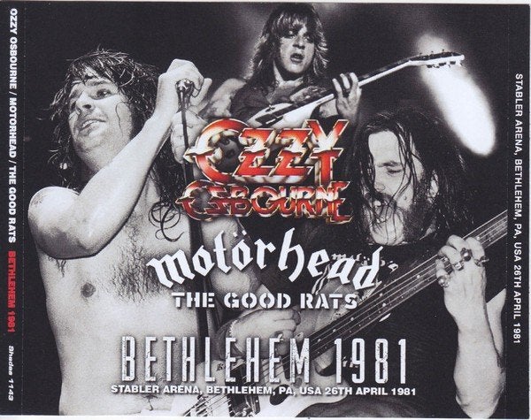 3 CD's - OZZY - MOTORHEAD - Live Bethlehem 1981, Cd's en Dvd's, Cd's | Hardrock en Metal, Import, Verzenden, Heavy metal, Live-album