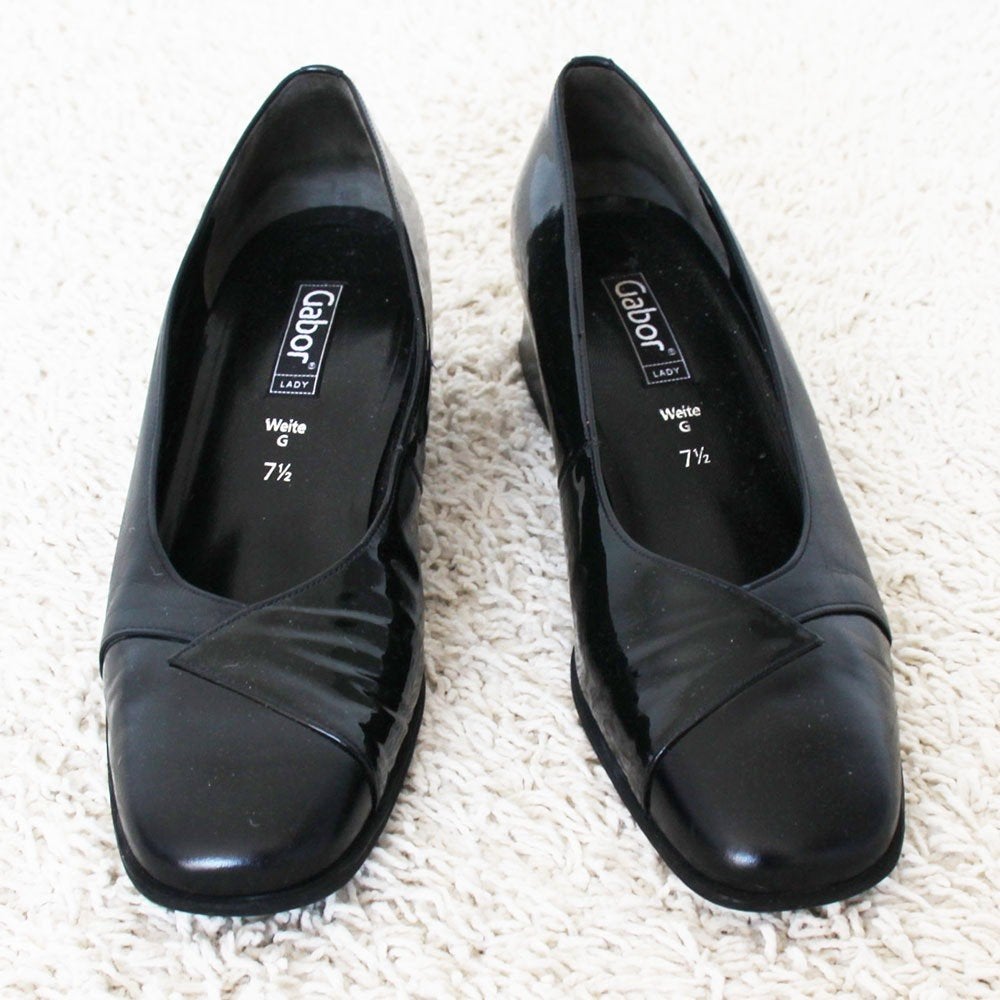 Prachtige Leren Gabor Pumps - 30 (Maat 7½G / 41) € 60,-, Kleding | Dames, Schoenen, Pumps, Verzenden, Zwart, Gabor