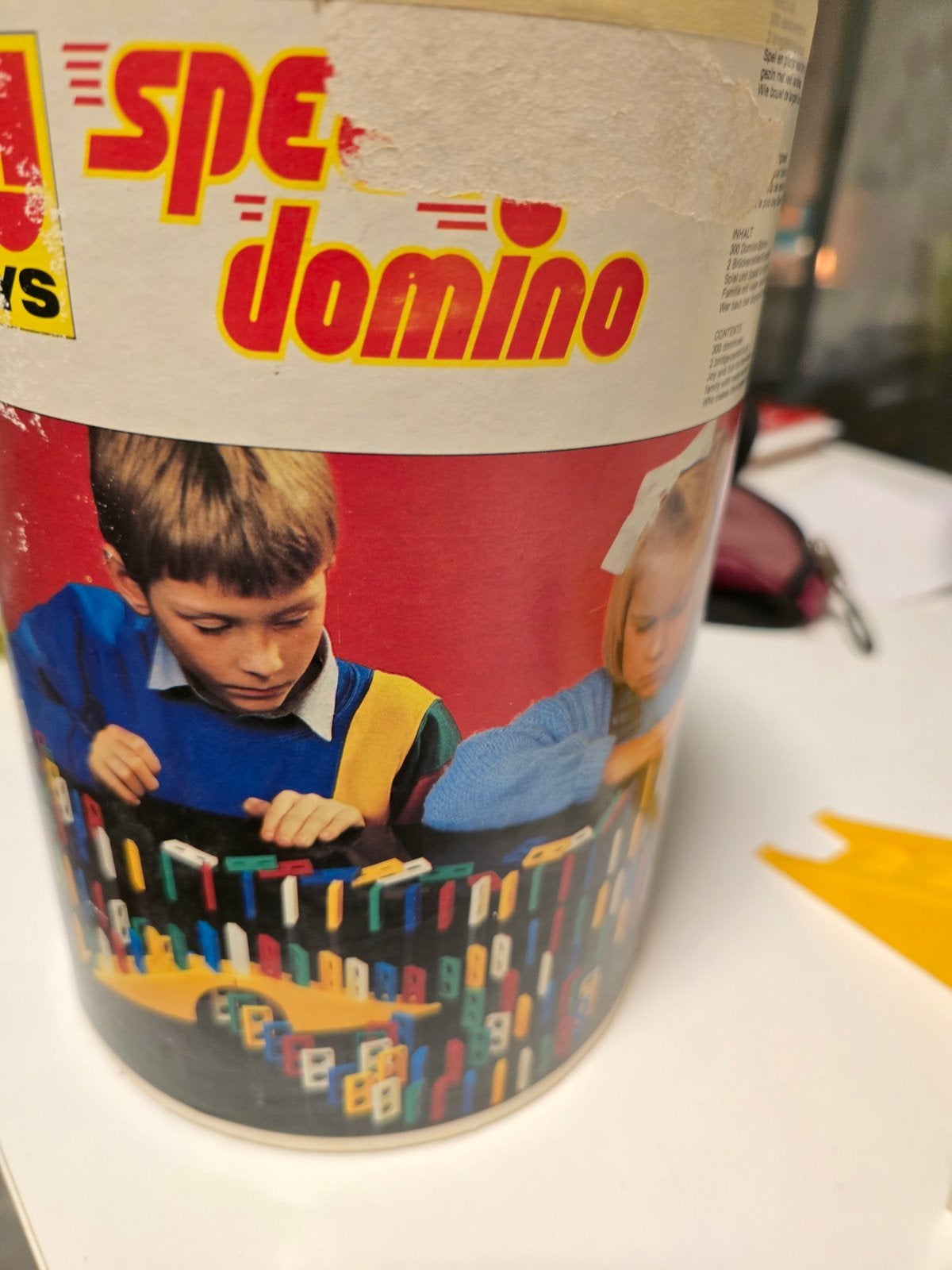 retro domino tegels en brugje, Ophalen