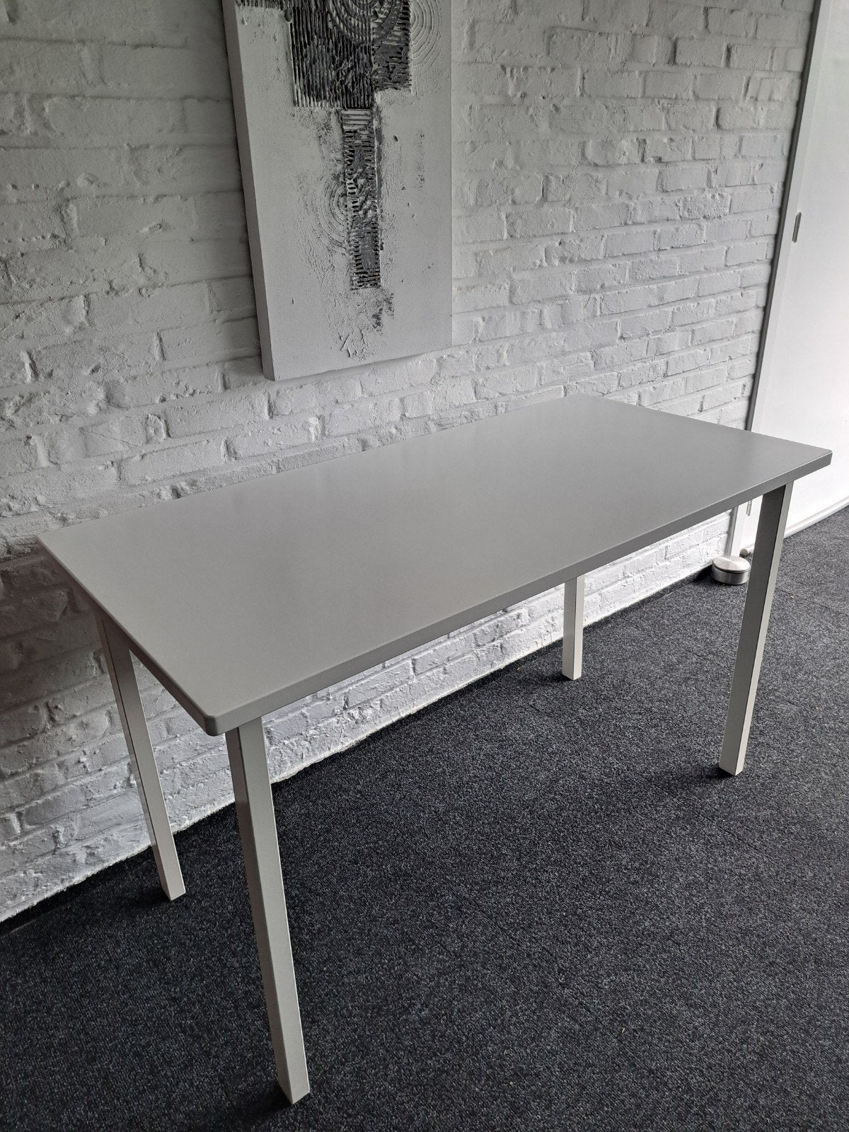 Bureautafel Hissmon Ikea, Huis en Inrichting, Ophalen, 120 cm, Scandinavisch, Spaanplaat of MDF