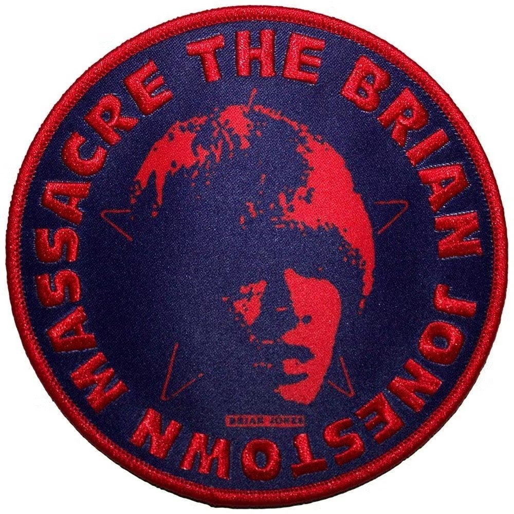 The Brian Jonestown Massacre - Circle Face Navy Blue - Patch, Collections, Enlèvement ou Envoi, Neuf