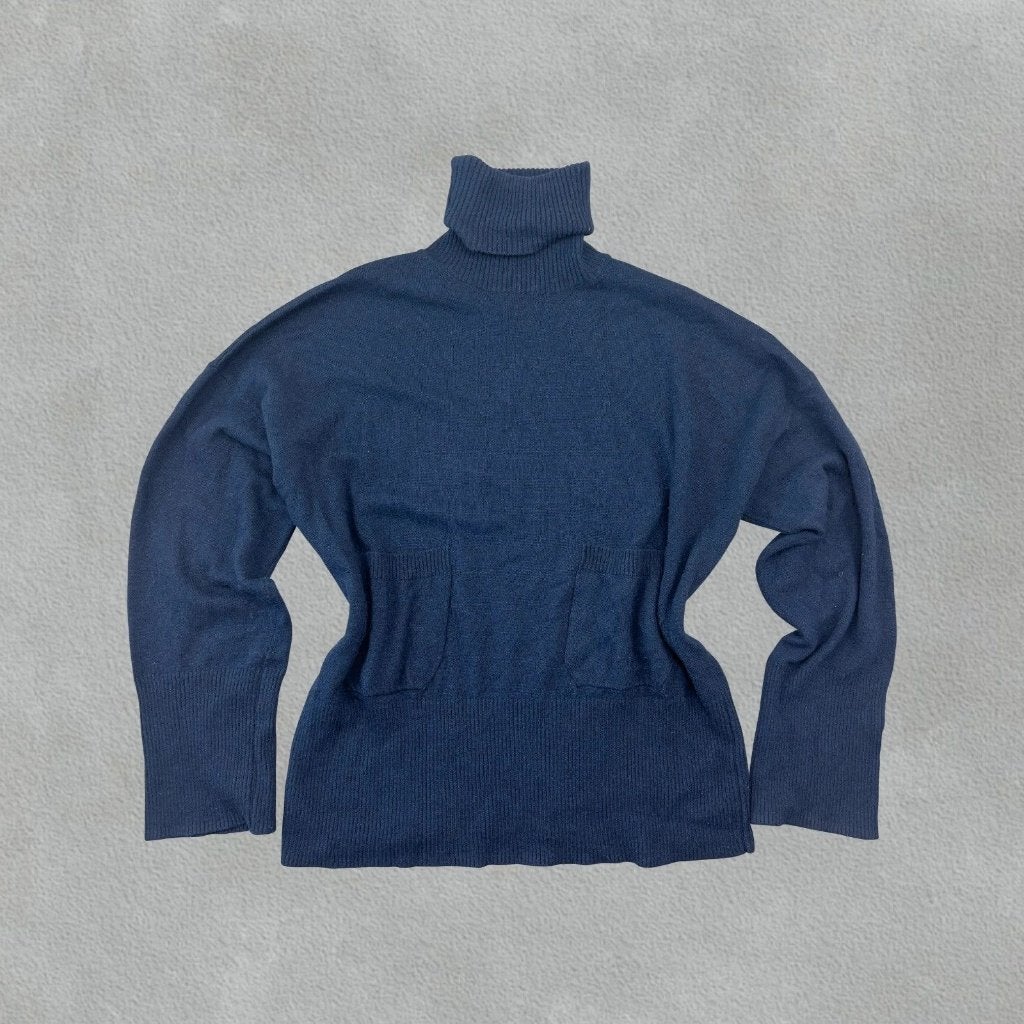 (1153) Donkerblauwe Massimo Dutti coltrui - Dames S, Vêtements | Femmes, Massimo Dutti, Taille 36 (S), Comme neuf, Bleu