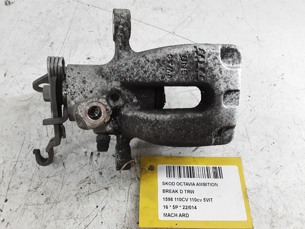 ETRIER DE FREIN ARRIÈRE DROIT Skoda Octavia Combi (5EAC), Utilisé, Skoda