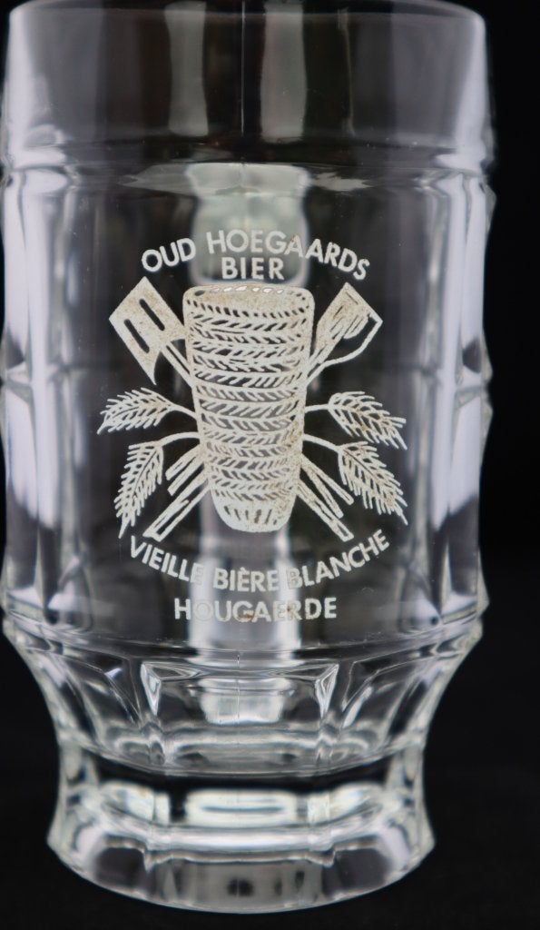 Chope à bière vintage rare de Oud Hoegaards Bier, Enlèvement, Comme neuf, Verre ou Verres, Autres marques