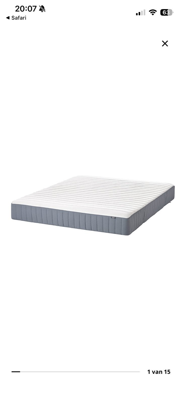 Matelas IKEA VALEVÅG 140 cm x 200 cm Vale, Maison & Meubles, Matelas, Queen size, 140 cm, Enlèvement