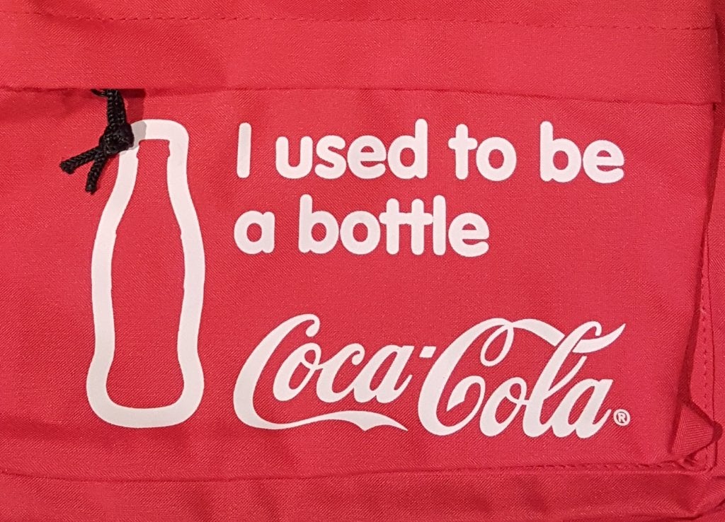 Vintage Coca-Cola Rugzak (2005) Tas gemaakt van PET flessen, Ophalen of Verzenden, Nieuw, Gebruiksvoorwerp