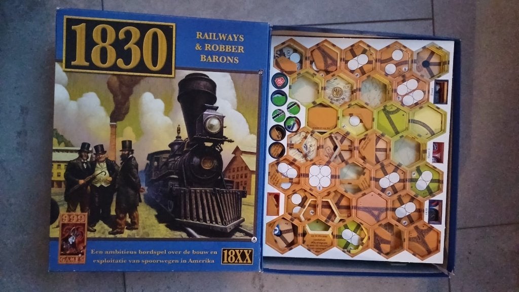 jeu de plateau 1830 Railways & Robber Barons v 999 games, 1 ou 2 joueurs, Enlèvement ou Envoi, Comme neuf