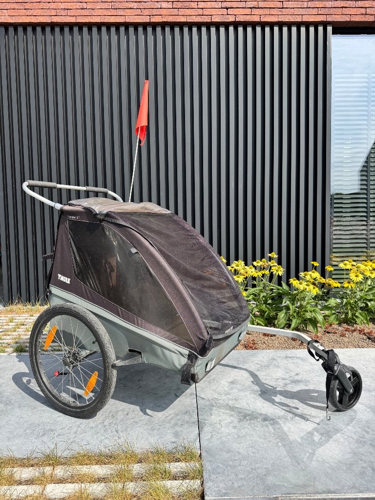 Fietskar Thule: herstelling borgpen nodig, Fietsen en Brommers, Ophalen, Gebruikt, Kinderkar