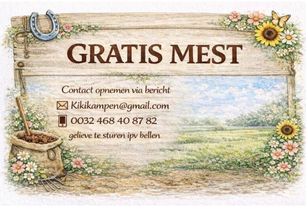 Gratis mest lommel, Ophalen, Mest